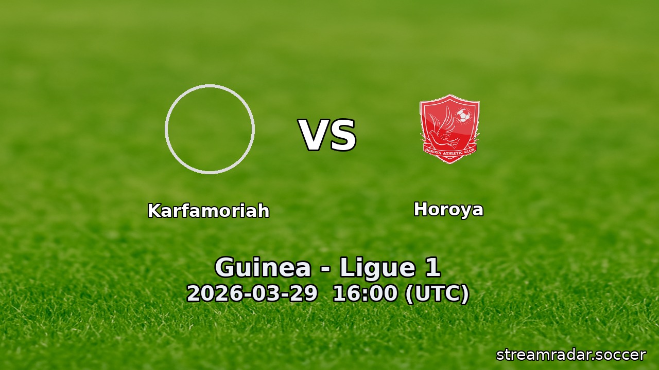 Karfamoriah vs Horoya