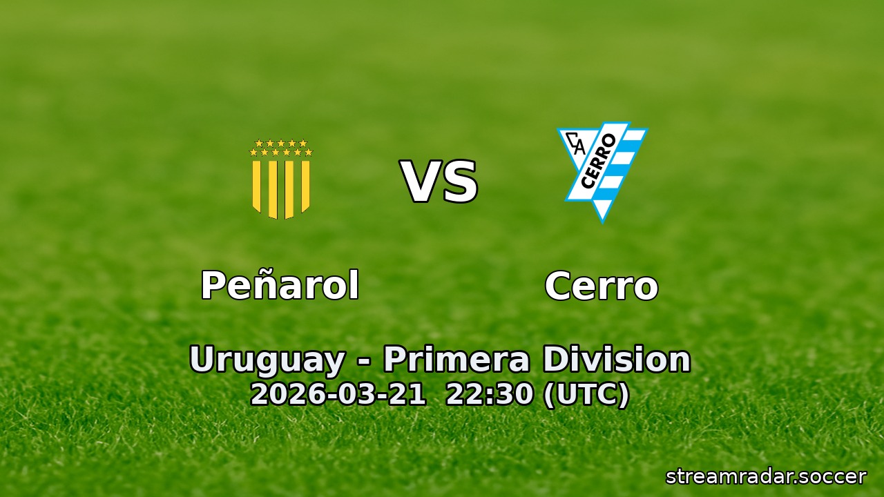 Peñarol vs Cerro