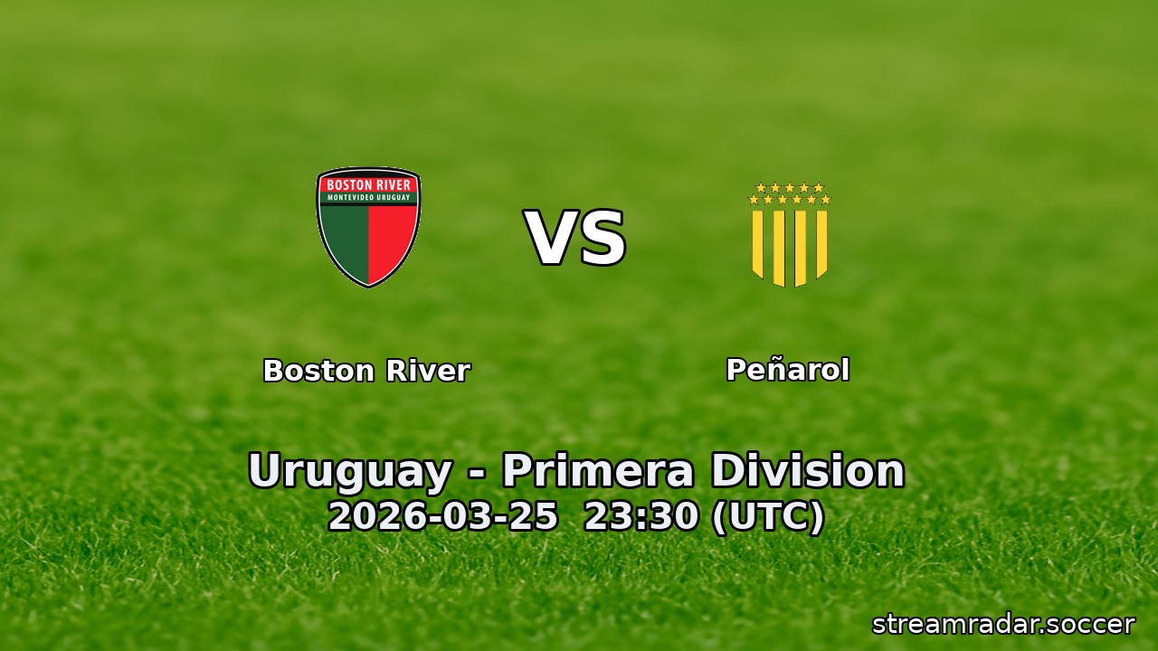 Boston River vs Peñarol