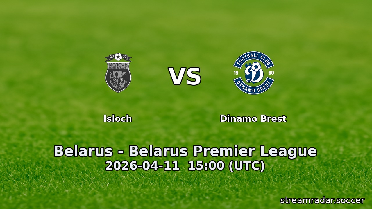 Isloch vs Dinamo Brest