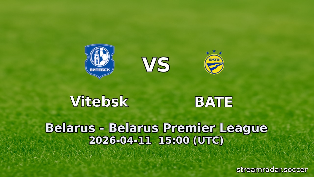 Vitebsk vs BATE