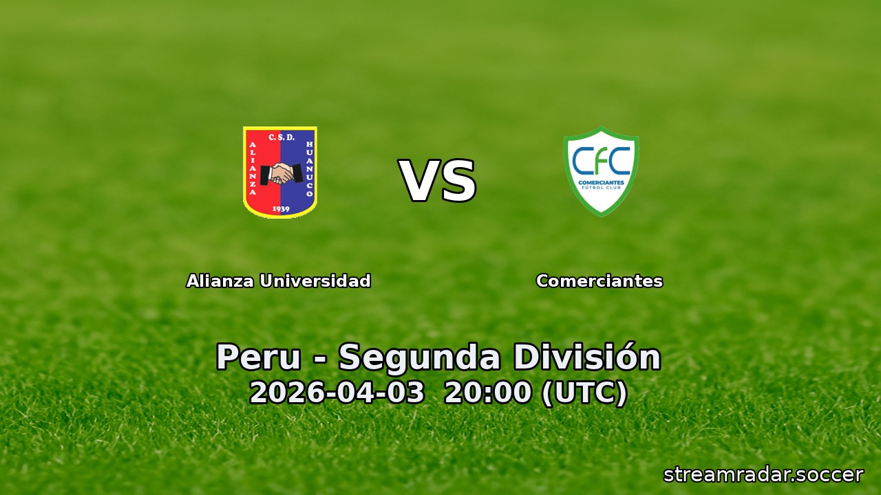 Alianza Universidad vs Comerciantes