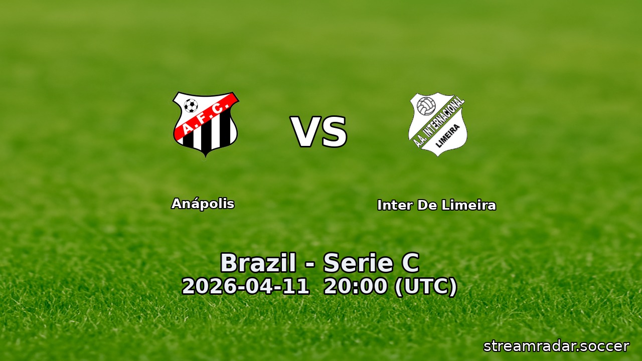 Anápolis vs Inter De Limeira