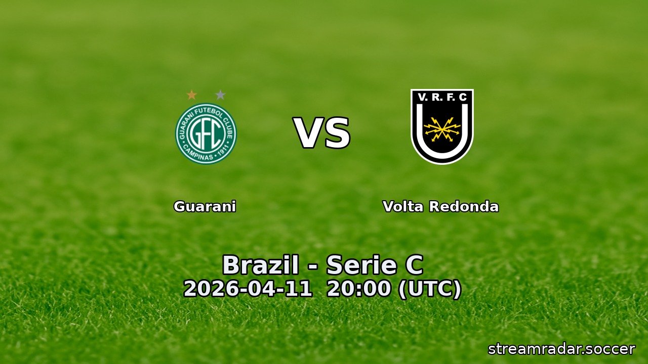 Guarani vs Volta Redonda
