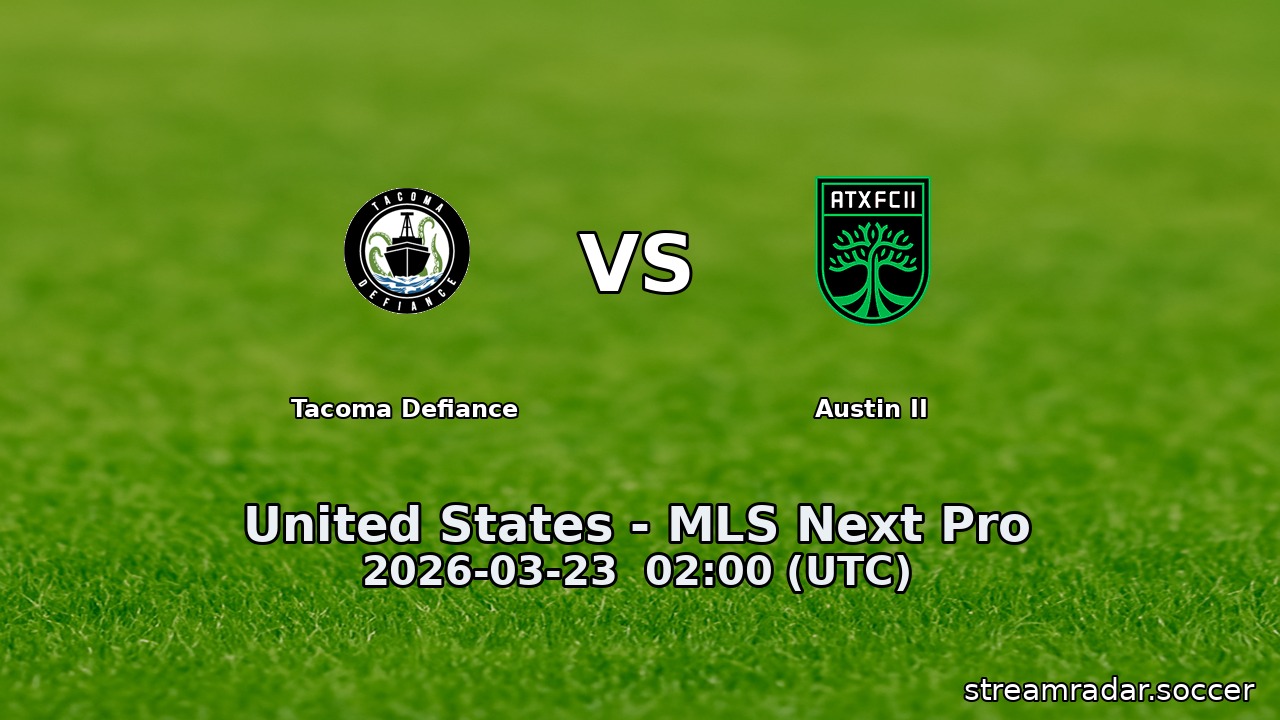 Tacoma Defiance vs Austin II