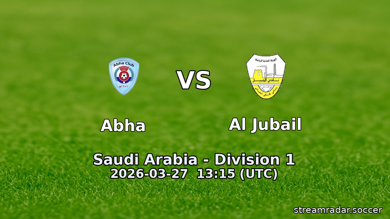 Abha vs Al Jubail