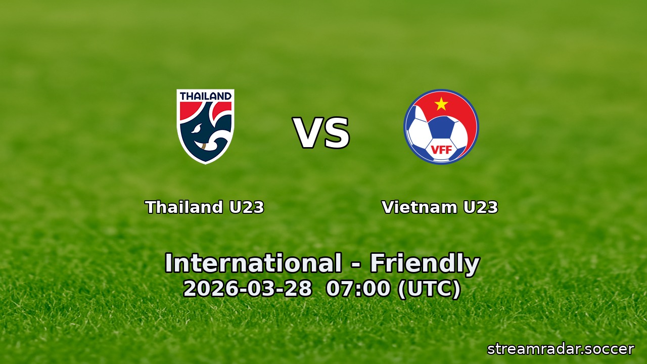 Thailand U23 vs Vietnam U23