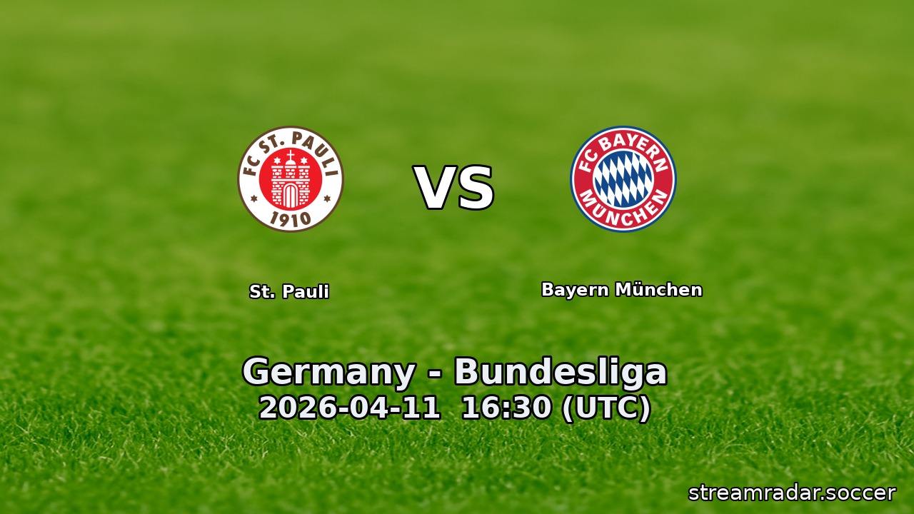 St. Pauli vs Bayern München
