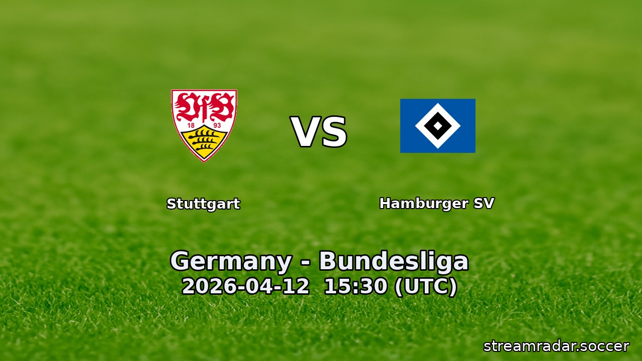 Stuttgart vs Hamburger SV
