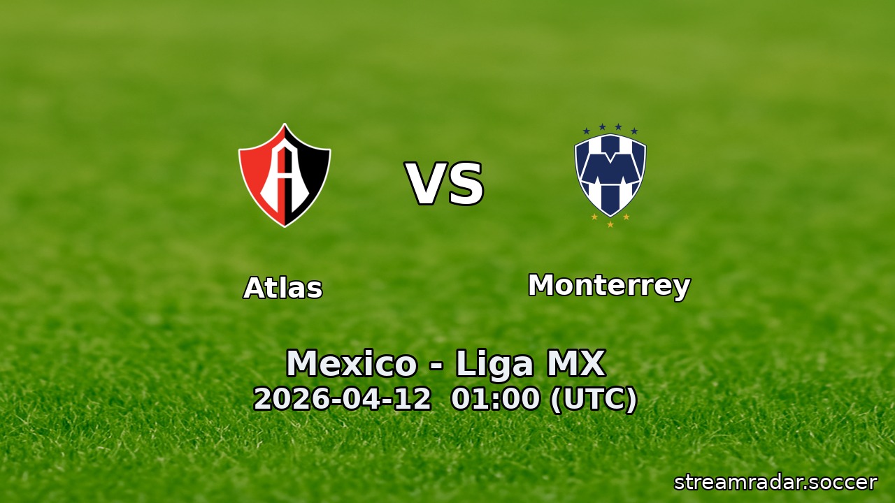 Atlas vs Monterrey