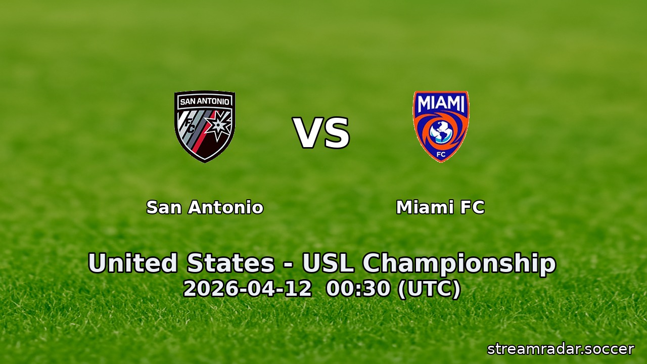 San Antonio vs Miami FC