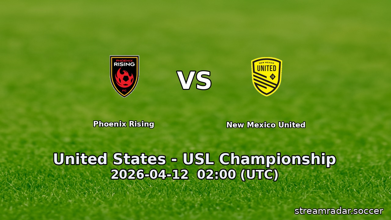 Phoenix Rising vs New Mexico United