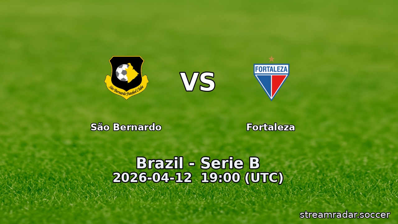 São Bernardo vs Fortaleza