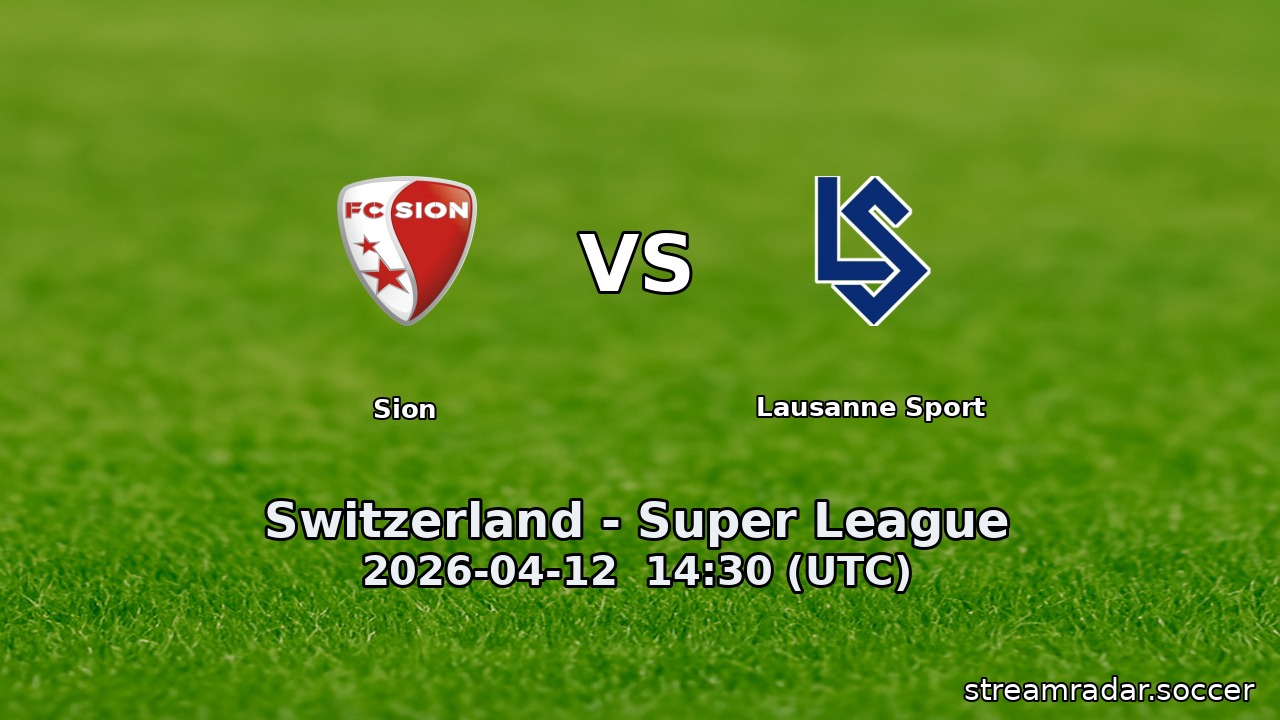 Sion vs Lausanne Sport