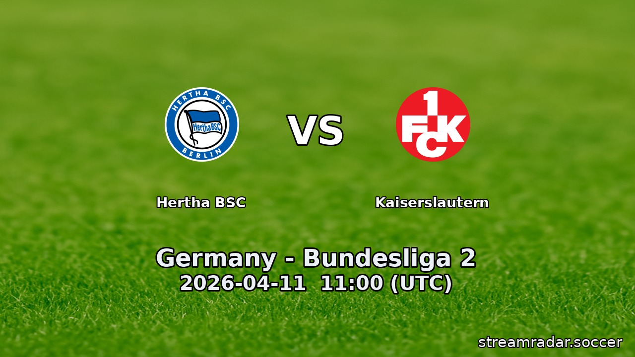 Hertha BSC vs Kaiserslautern