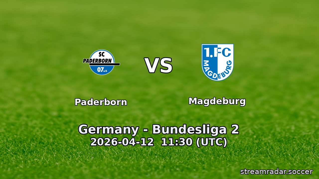 Paderborn vs Magdeburg