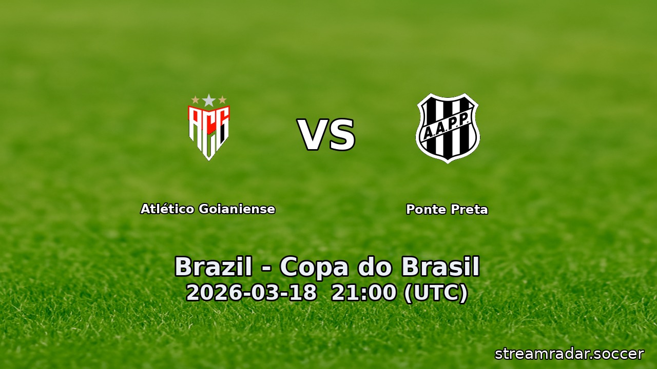 Atlético Goianiense vs Ponte Preta