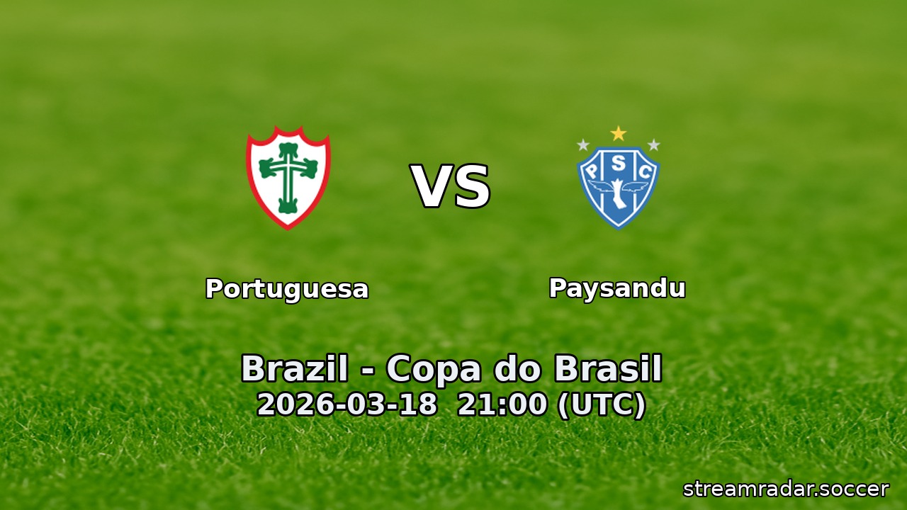 Portuguesa vs Paysandu