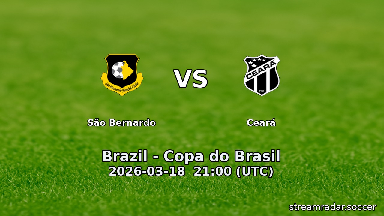 São Bernardo vs Ceará