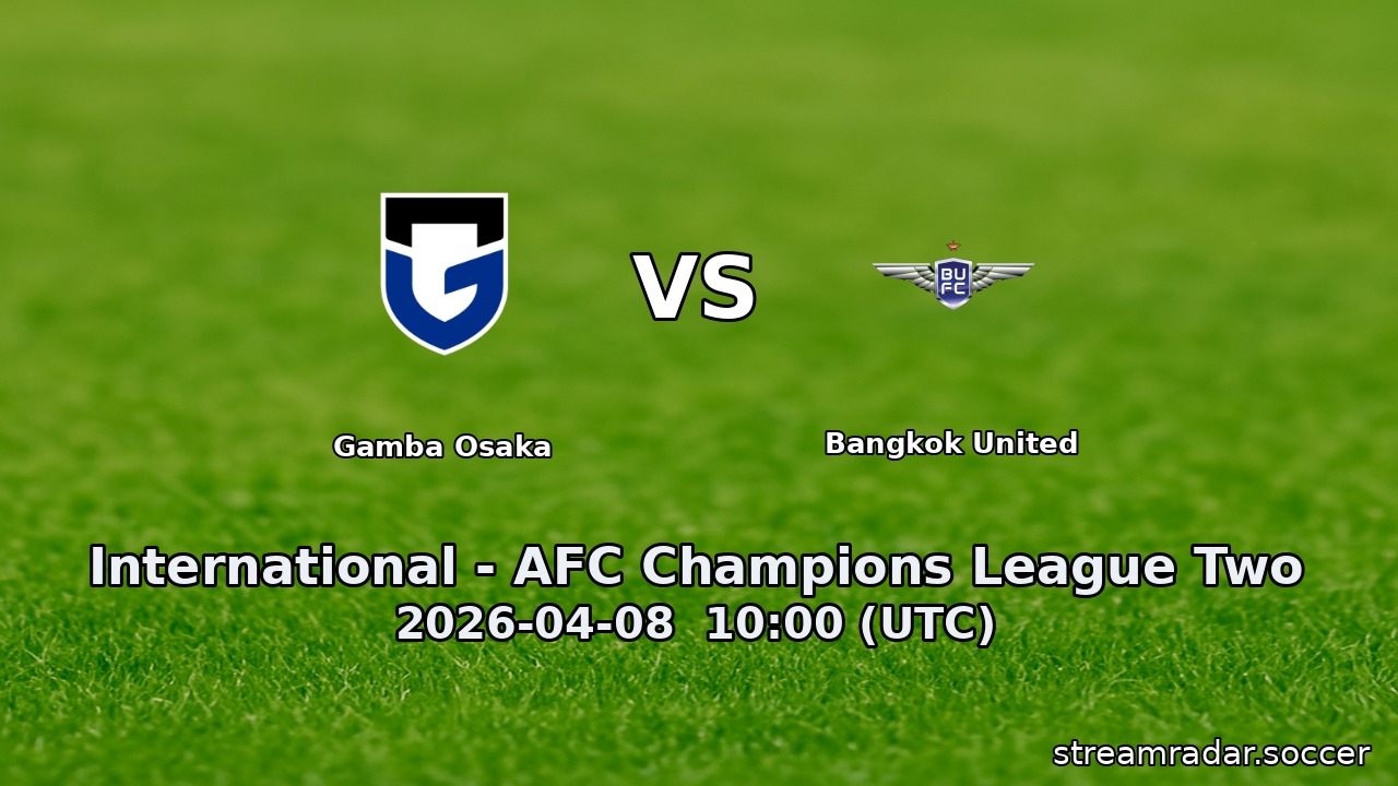 Gamba Osaka vs Bangkok United