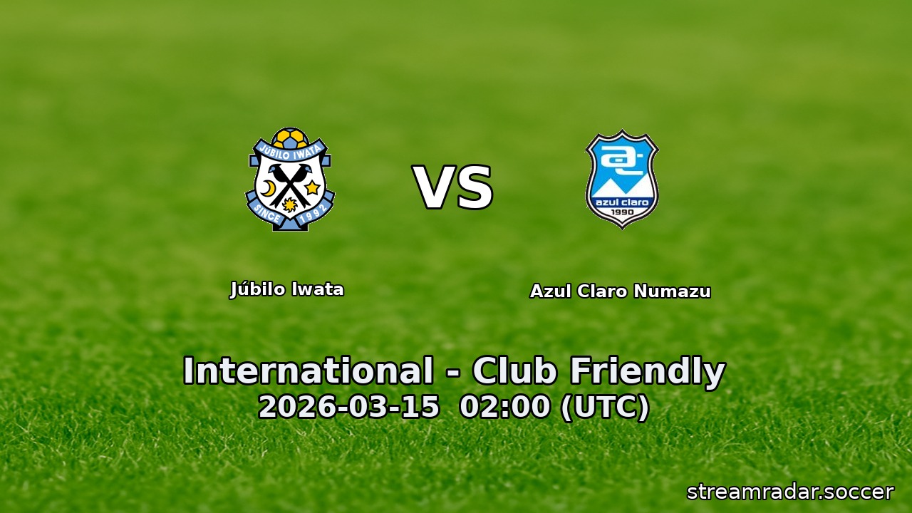 Júbilo Iwata vs Azul Claro Numazu