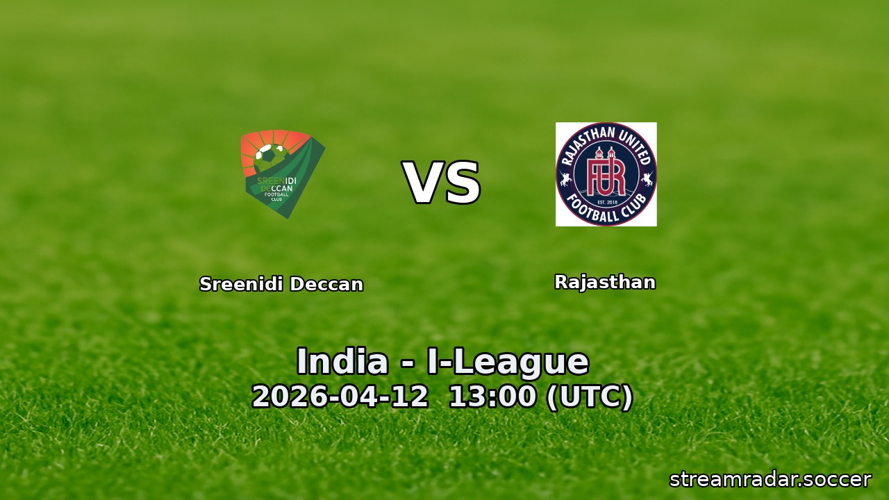 Sreenidi Deccan vs Rajasthan