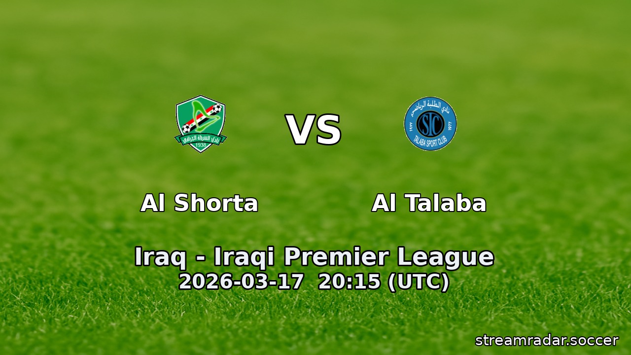 Al Shorta vs Al Talaba