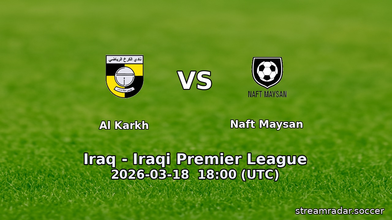 Al Karkh vs Naft Maysan