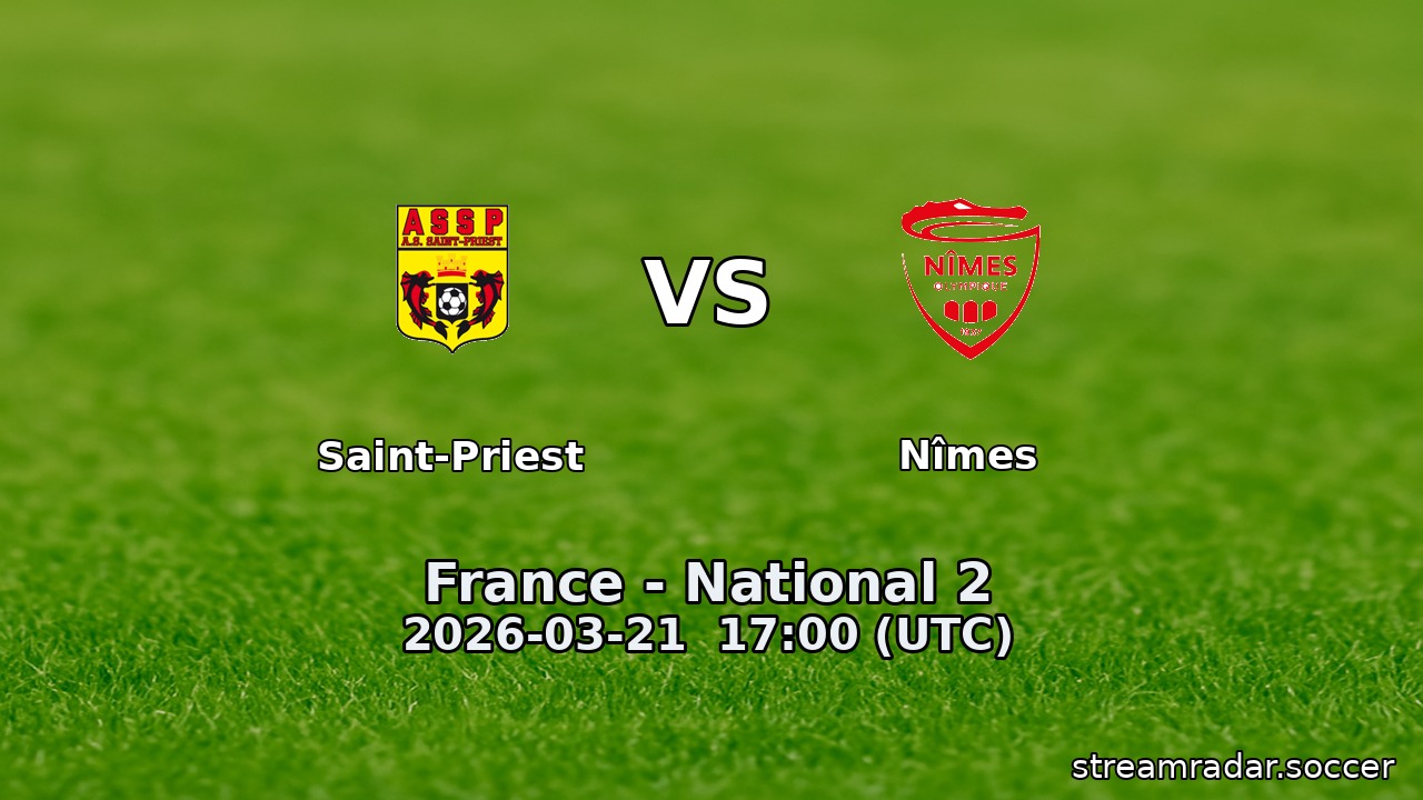 Saint-Priest vs Nîmes