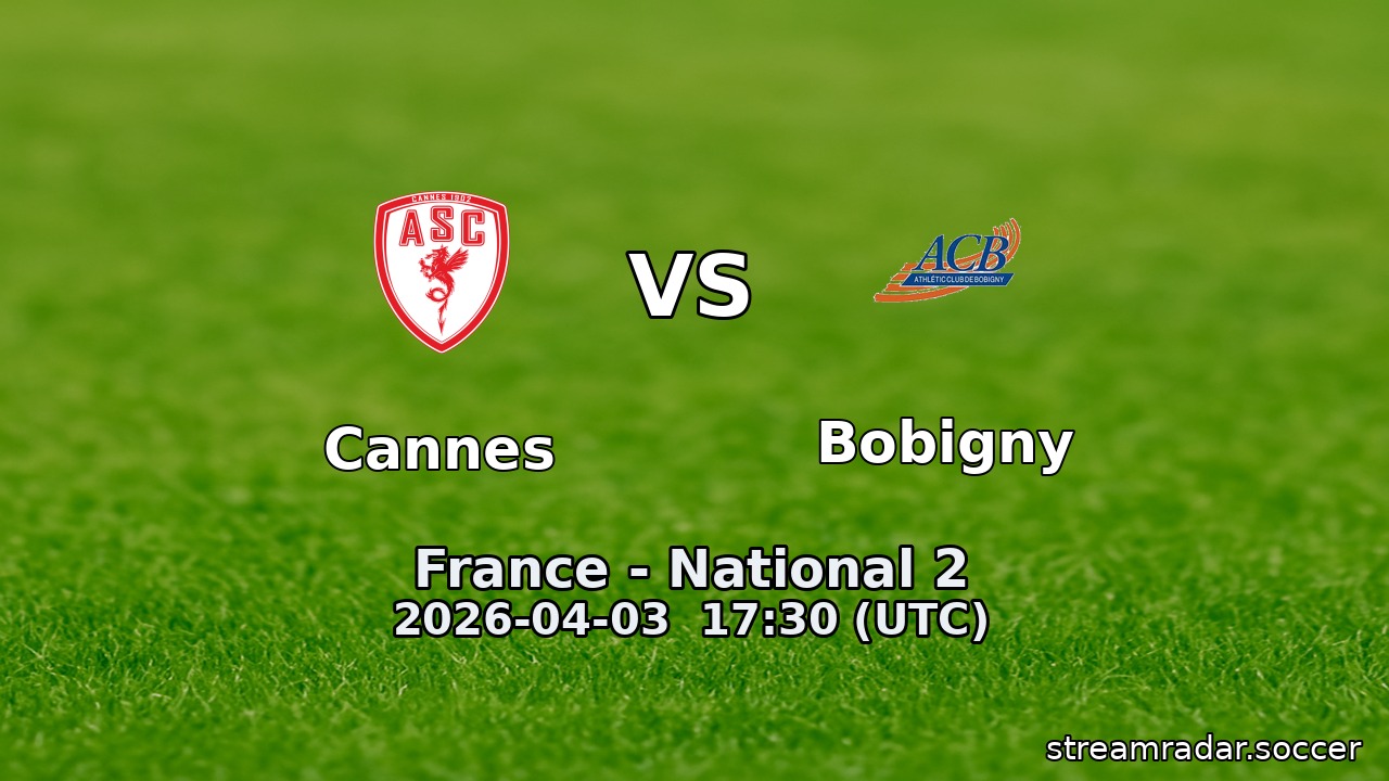 Cannes vs Bobigny