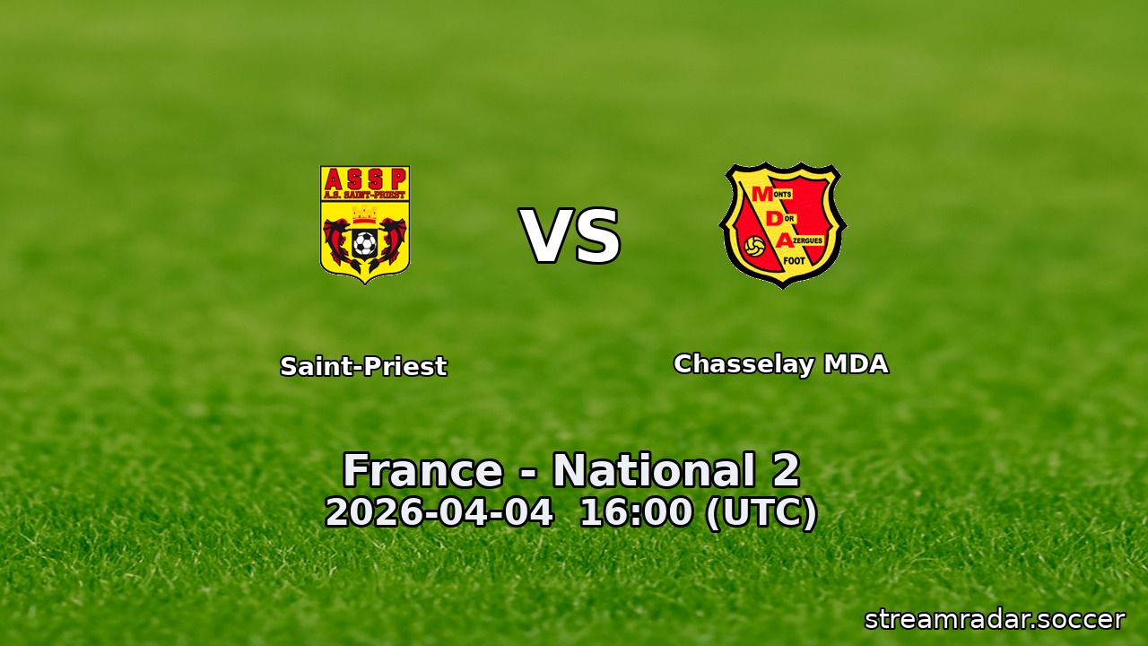 Saint-Priest vs Chasselay MDA