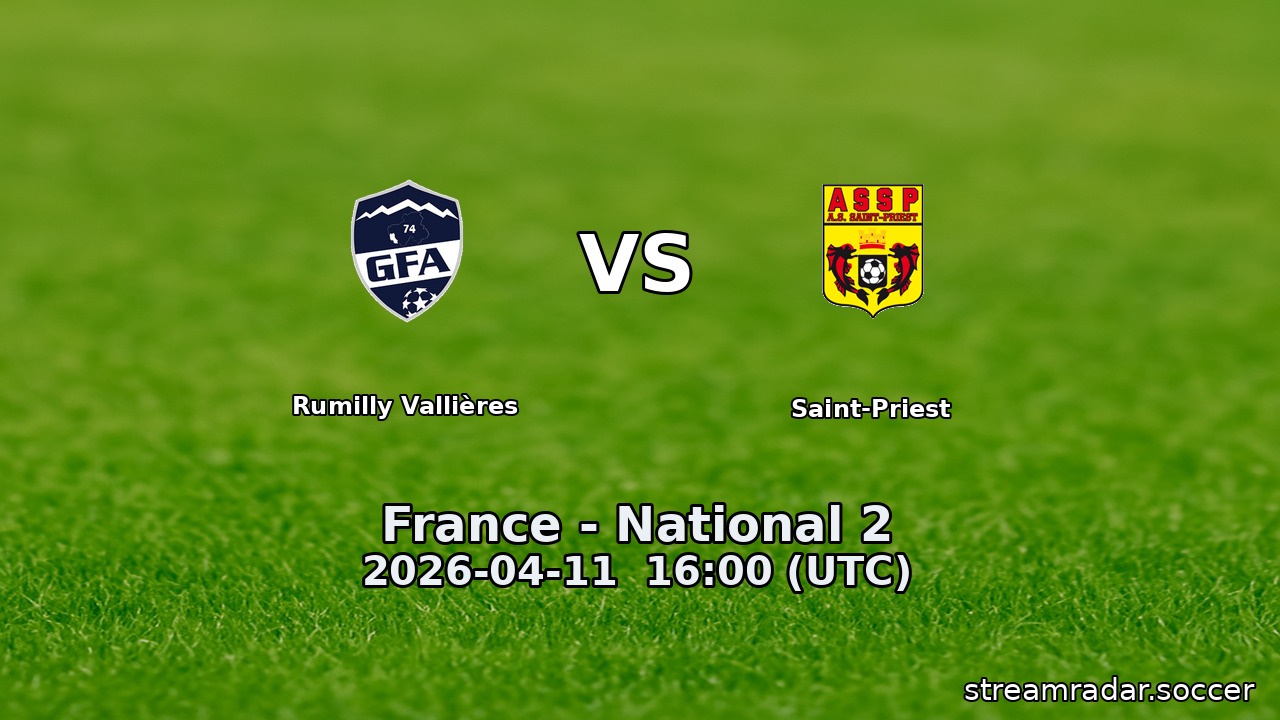 Rumilly Vallières vs Saint-Priest