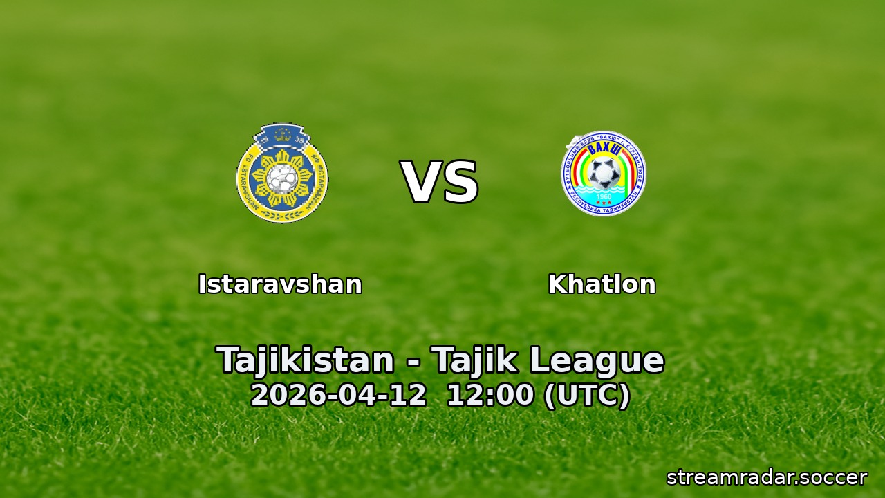 Istaravshan vs Khatlon