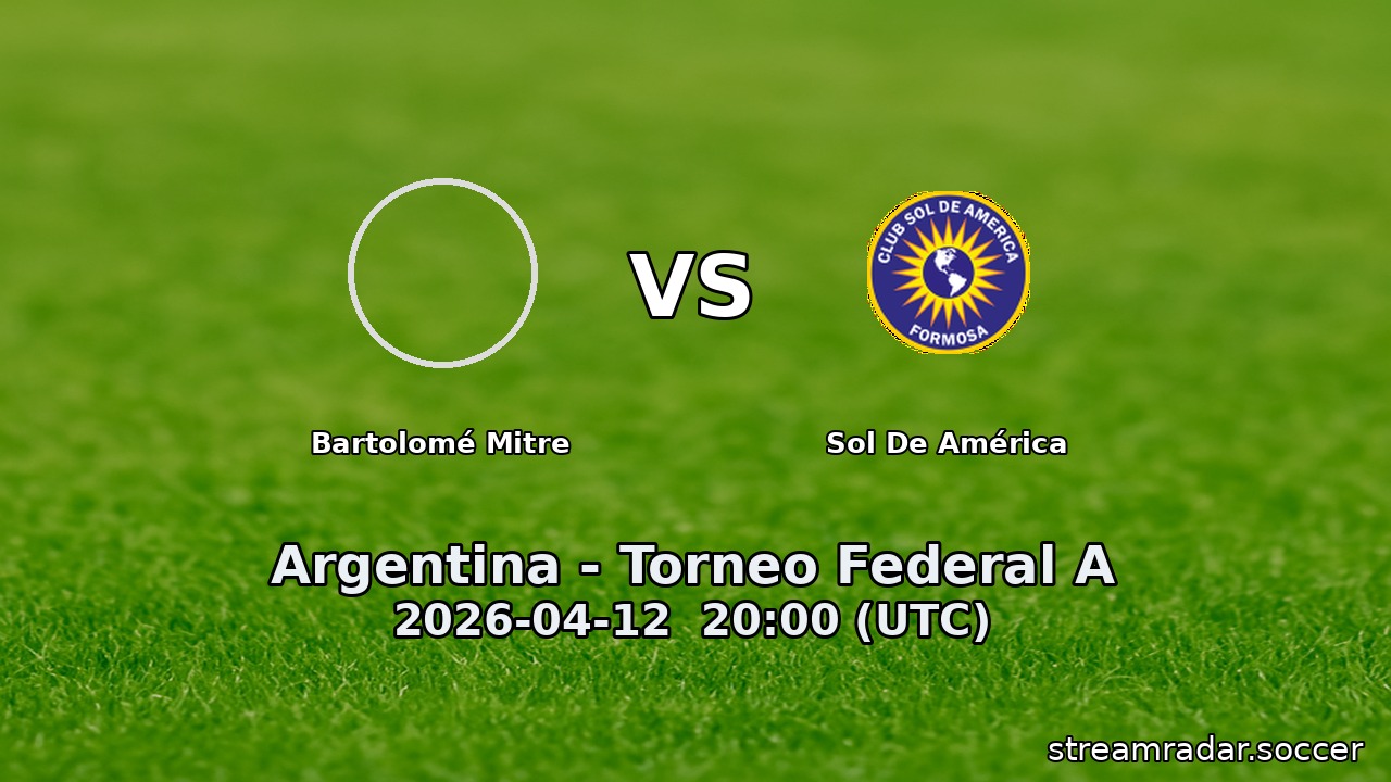 Bartolomé Mitre vs Sol De América