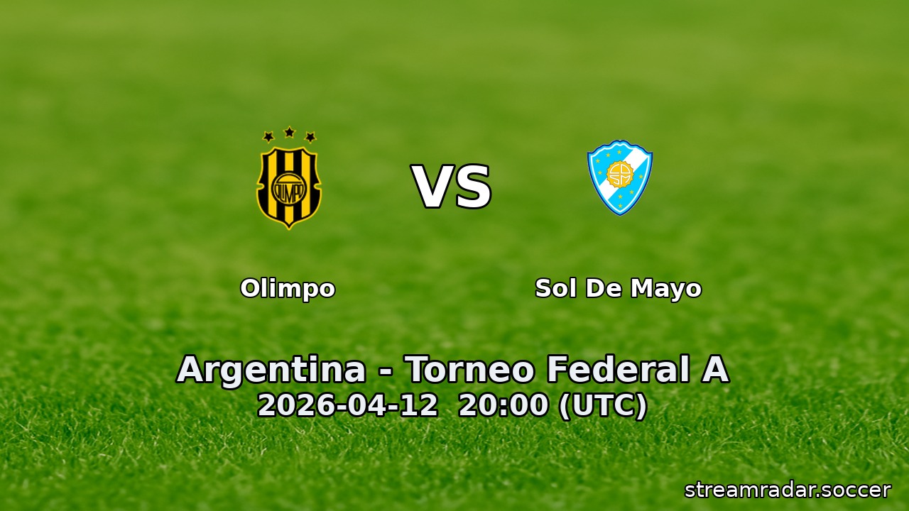 Olimpo vs Sol De Mayo