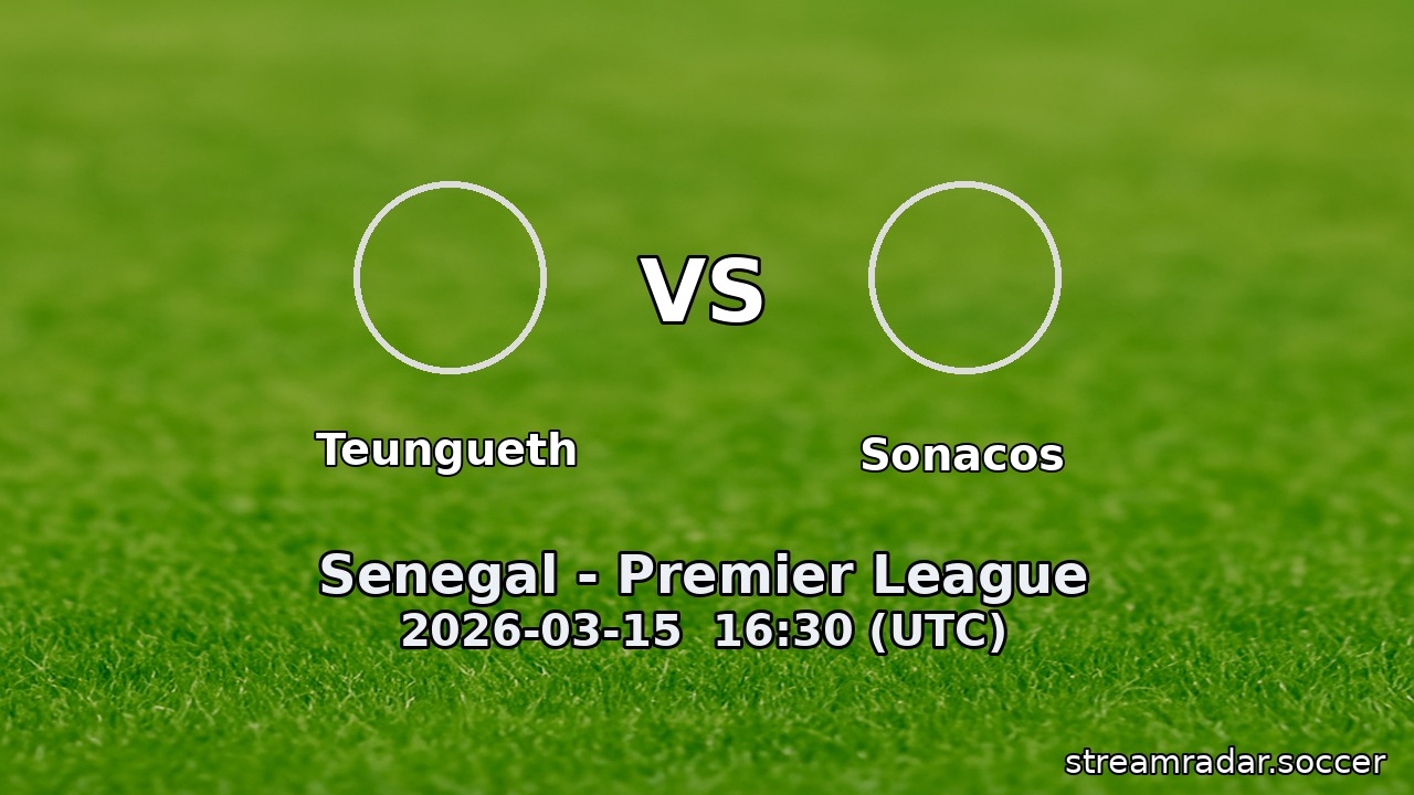 Teungueth vs Sonacos