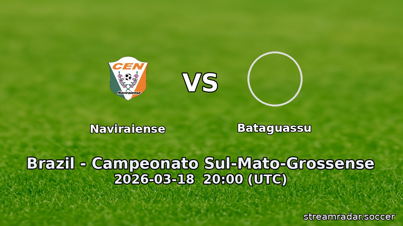 Naviraiense vs Bataguassu