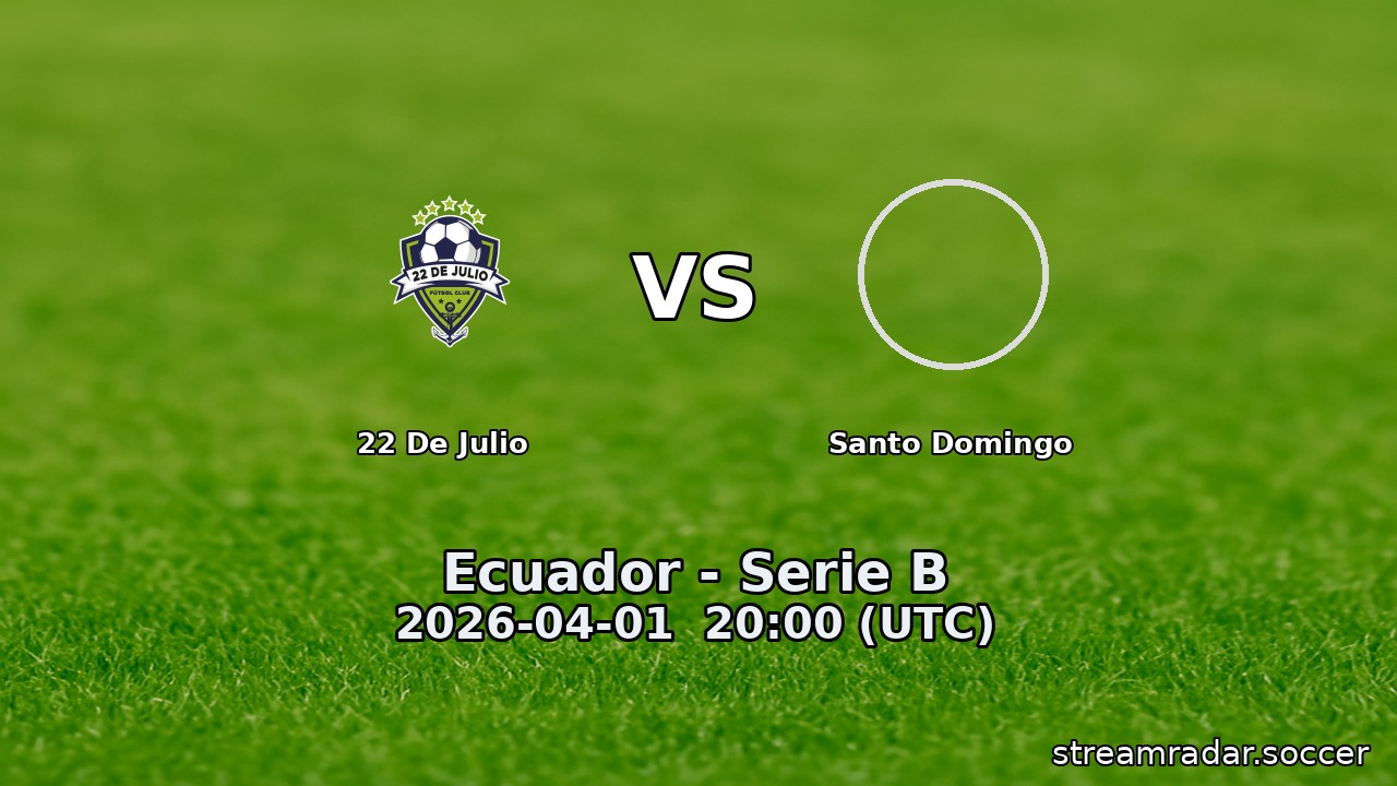 22 De Julio vs Santo Domingo