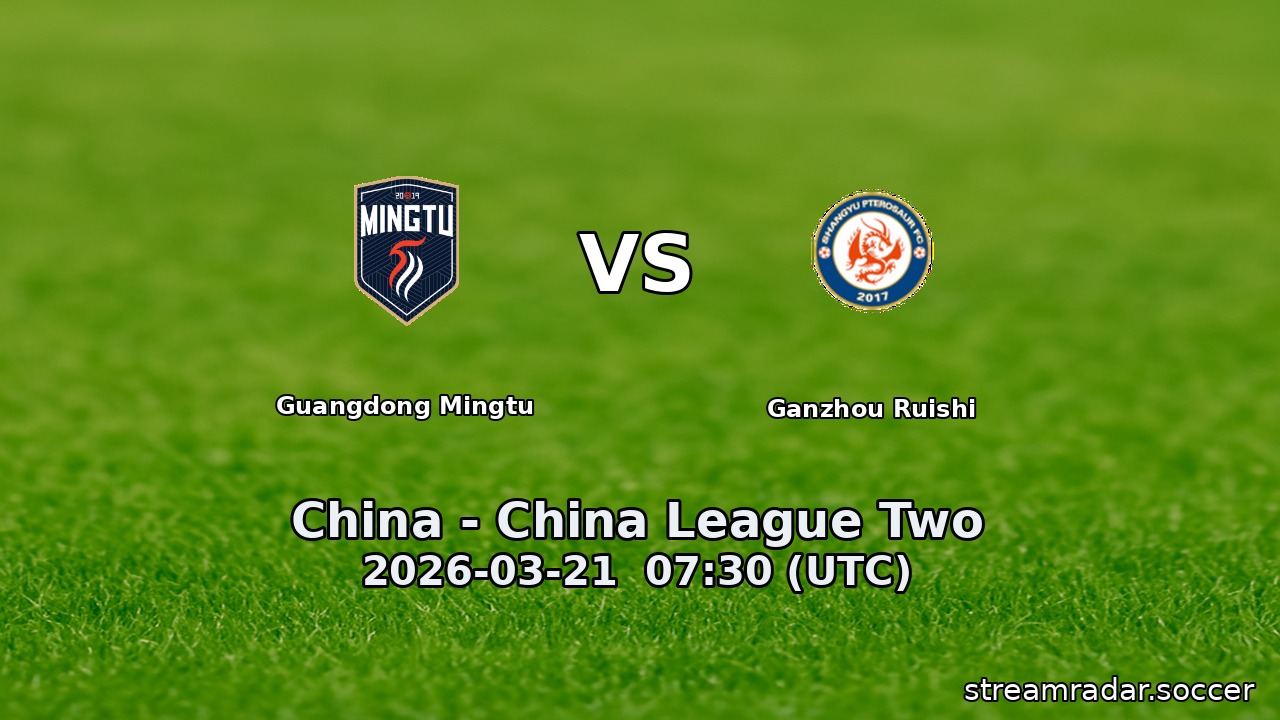 Guangdong Mingtu vs Ganzhou Ruishi
