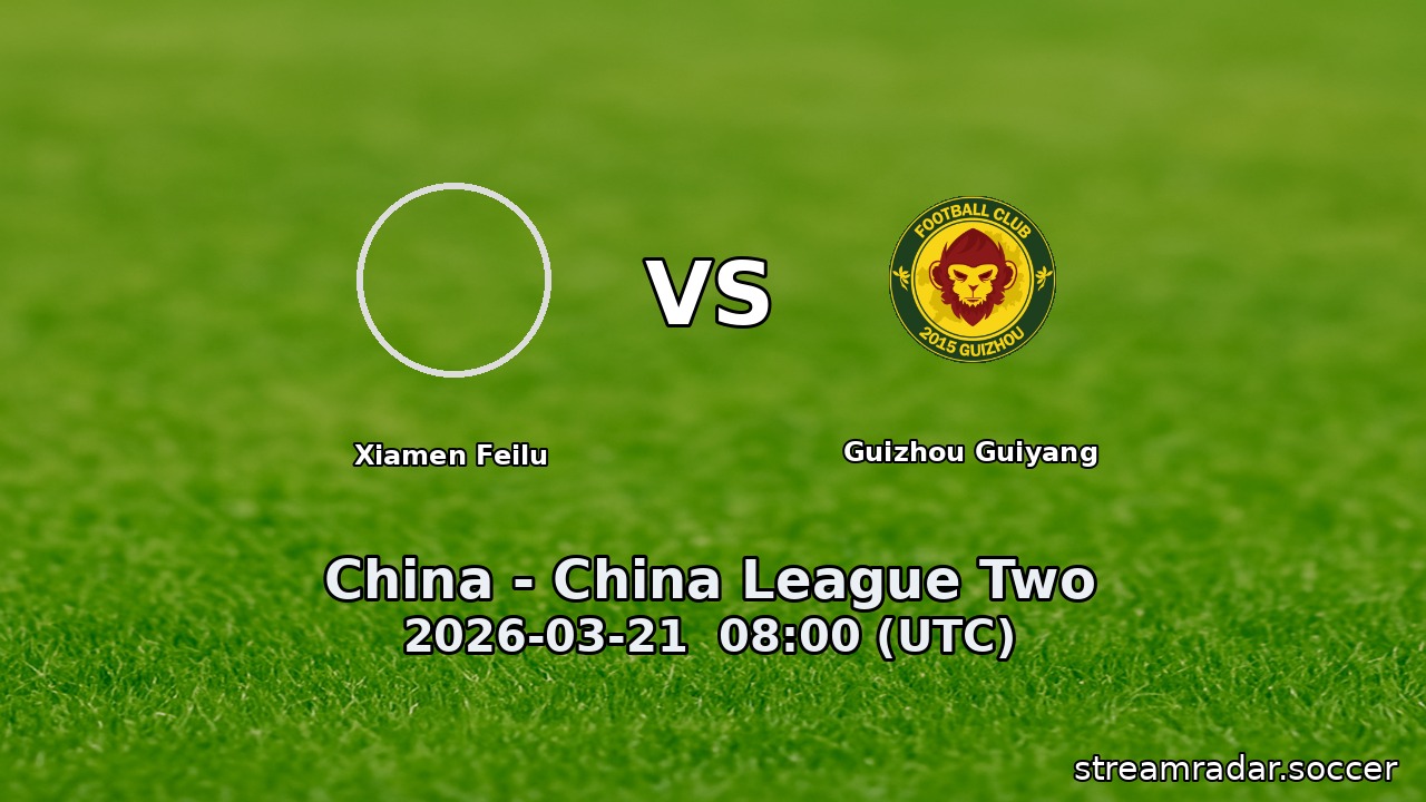 Xiamen Feilu vs Guizhou Guiyang