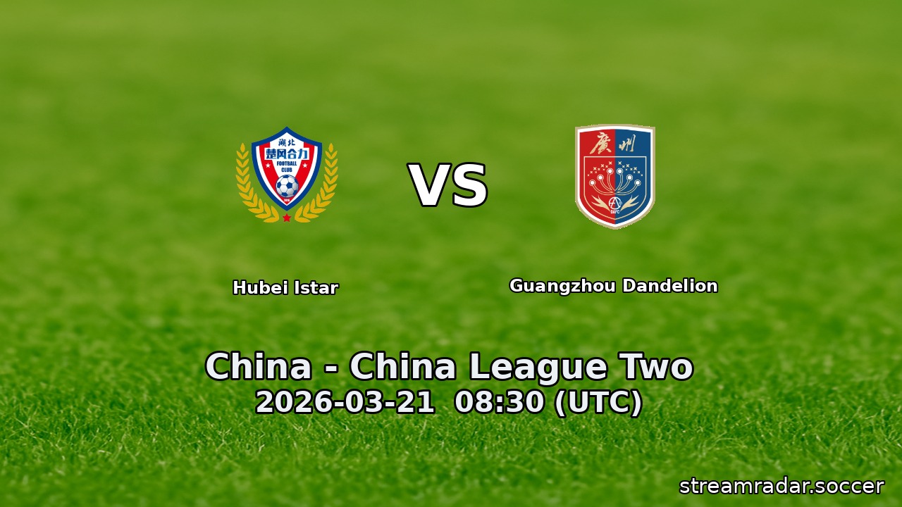 Hubei Istar vs Guangzhou Dandelion