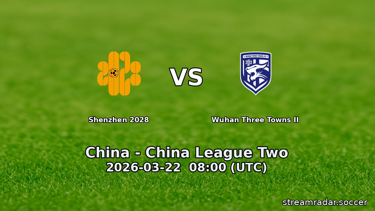Shenzhen 2028 vs Wuhan Three Towns II