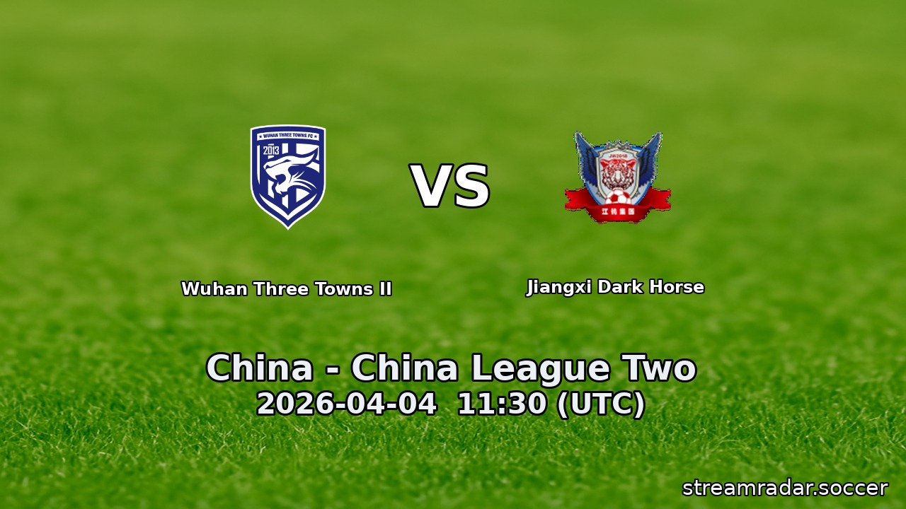 Wuhan Three Towns II vs Jiangxi Dark Horse