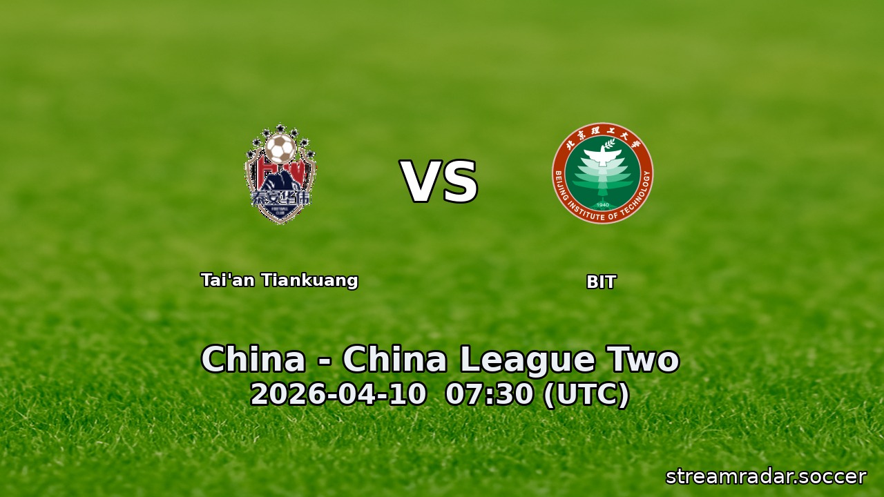 Tai'an Tiankuang vs BIT