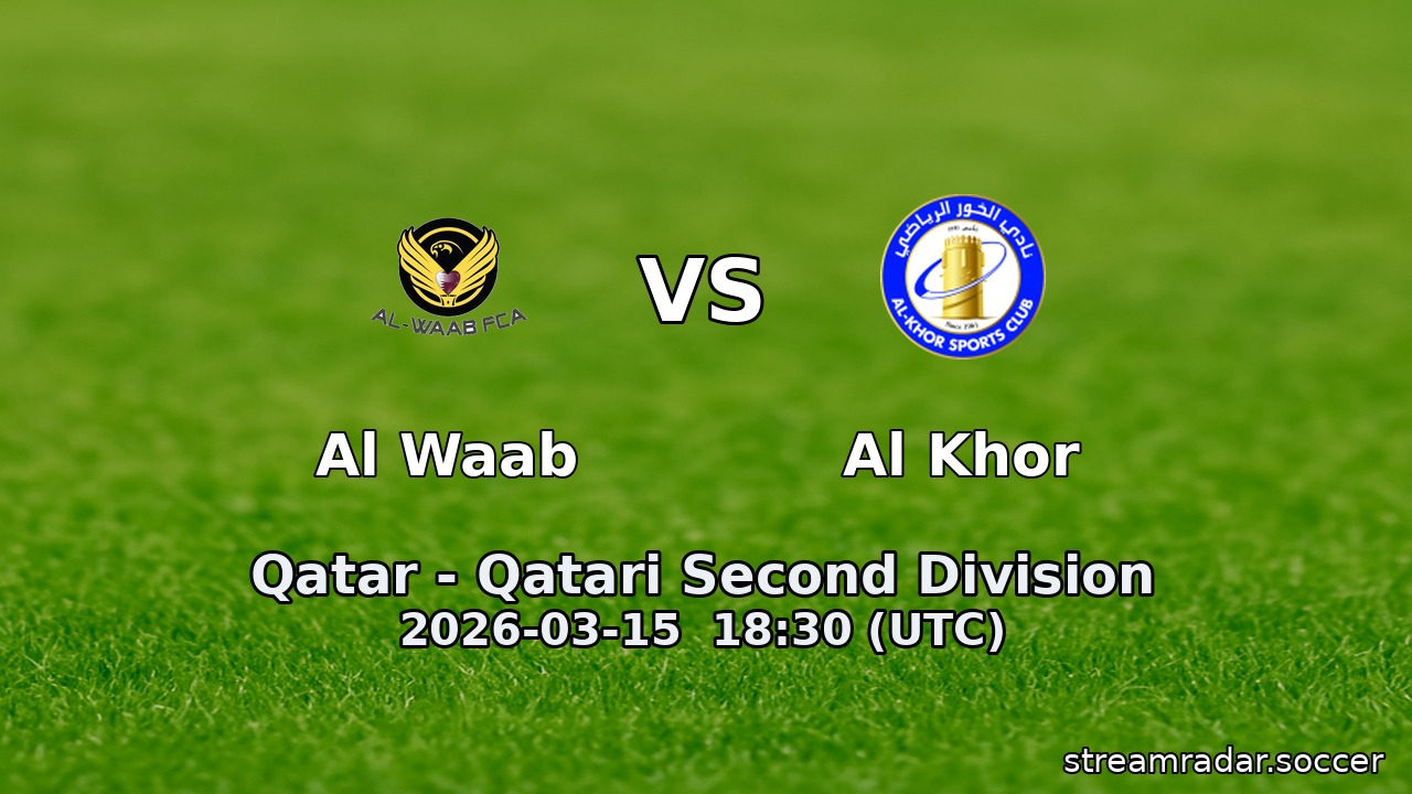Al Waab vs Al Khor
