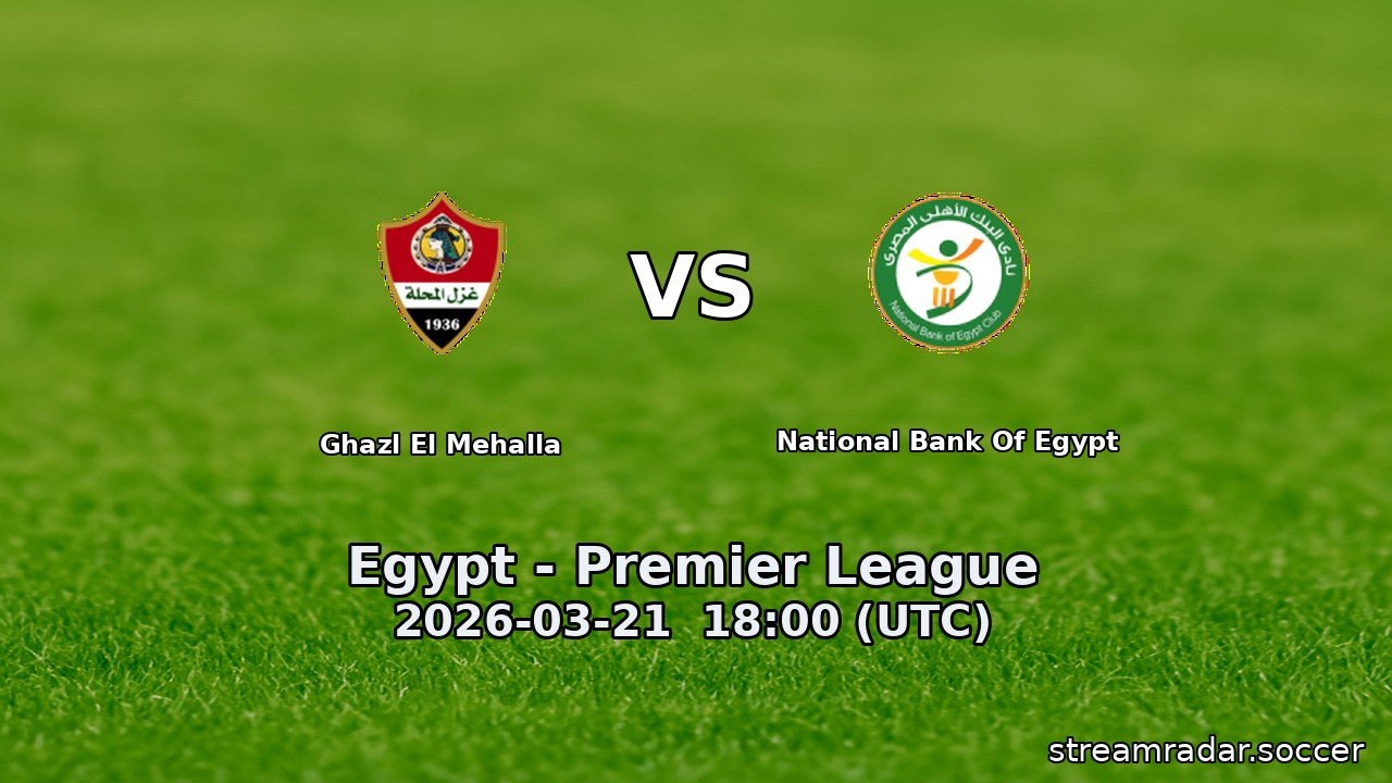 Ghazl El Mehalla vs National Bank Of Egypt