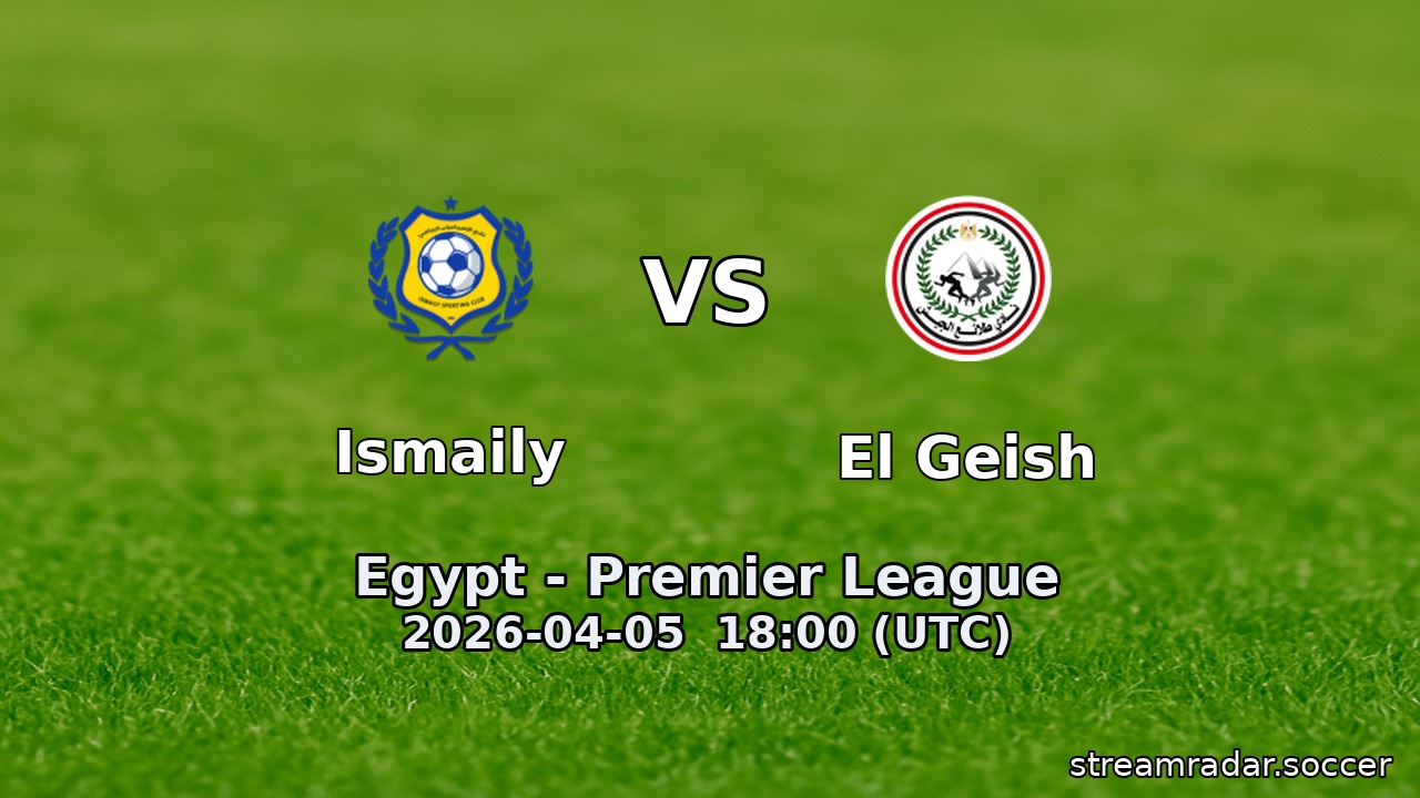 Ismaily vs El Geish
