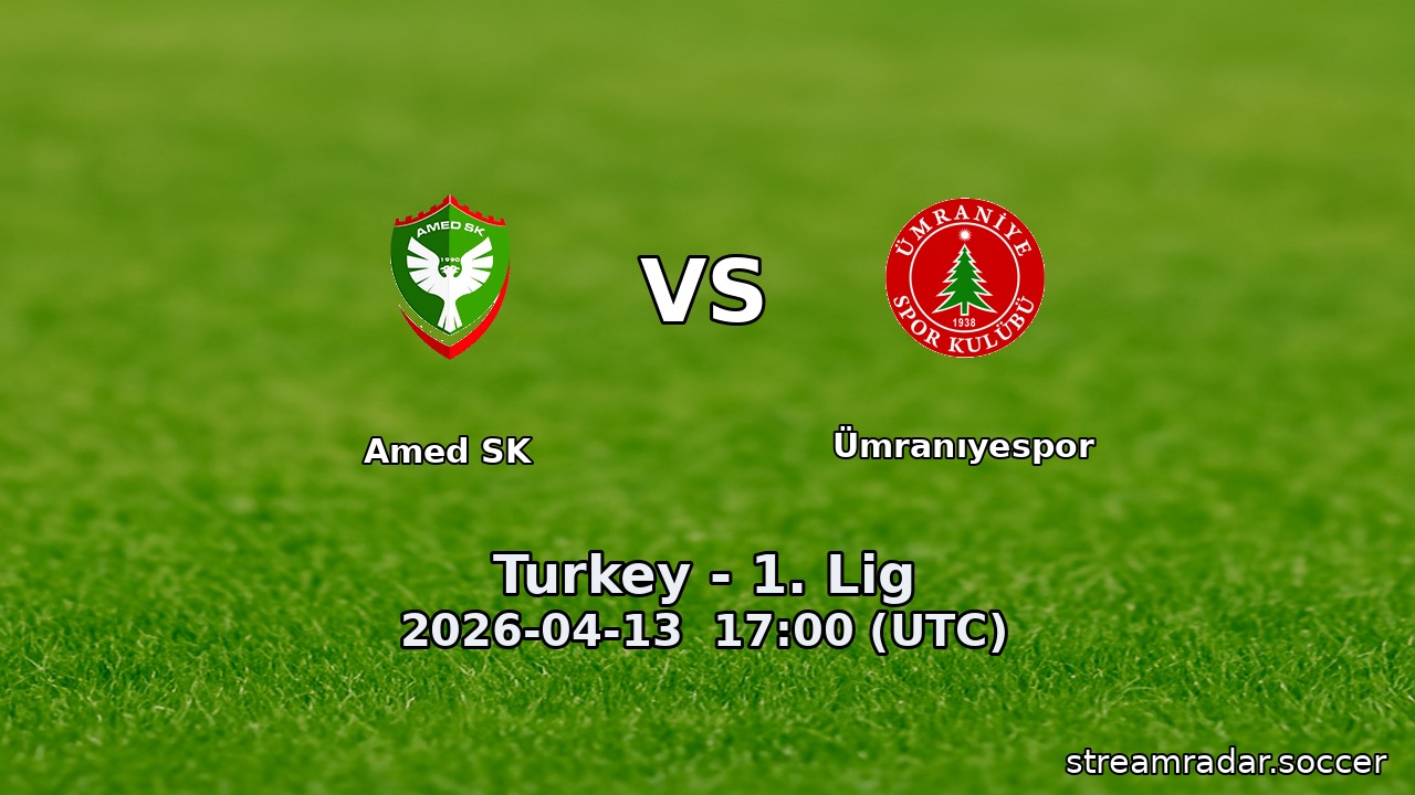 Amed SK vs Ümranıyespor