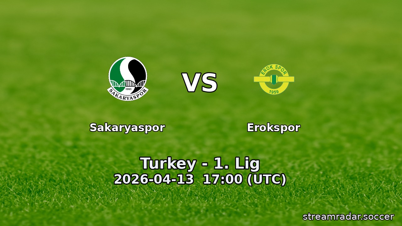 Sakaryaspor vs Erokspor