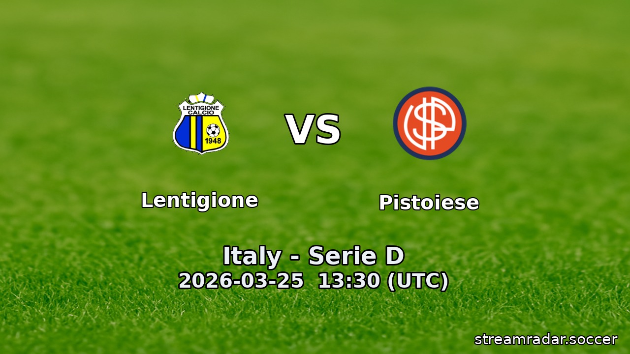 Lentigione vs Pistoiese